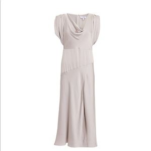 Intermix satin dress. Size: 6. Color: Ivory